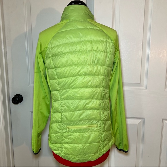 Calvin Klein Performance Lime Green Duck Down Lightweight Puffer Jacket Medium - Picture 2 of 12